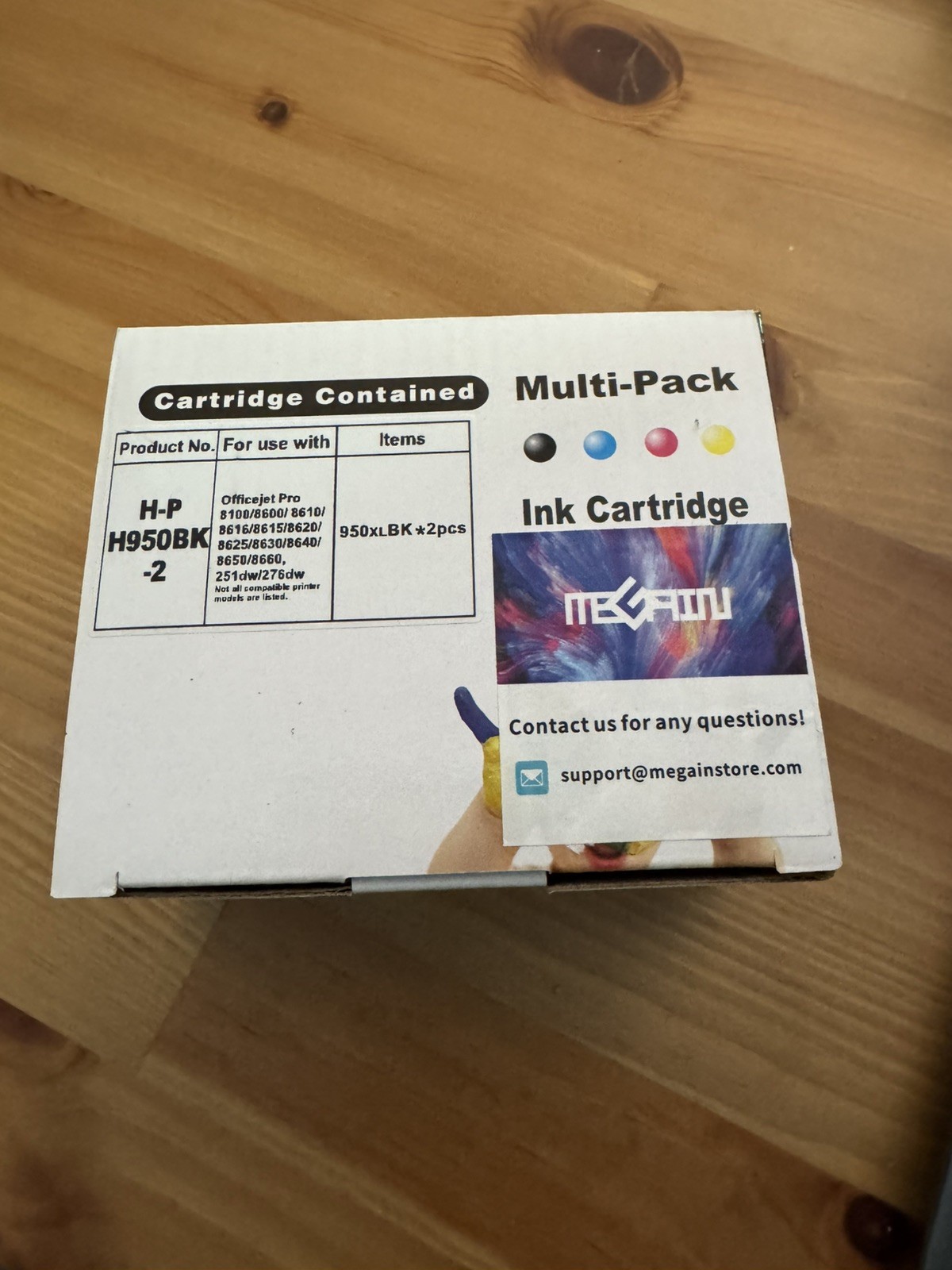 New 2-pack Ink Cartridge 950XL black Exp 5/2028