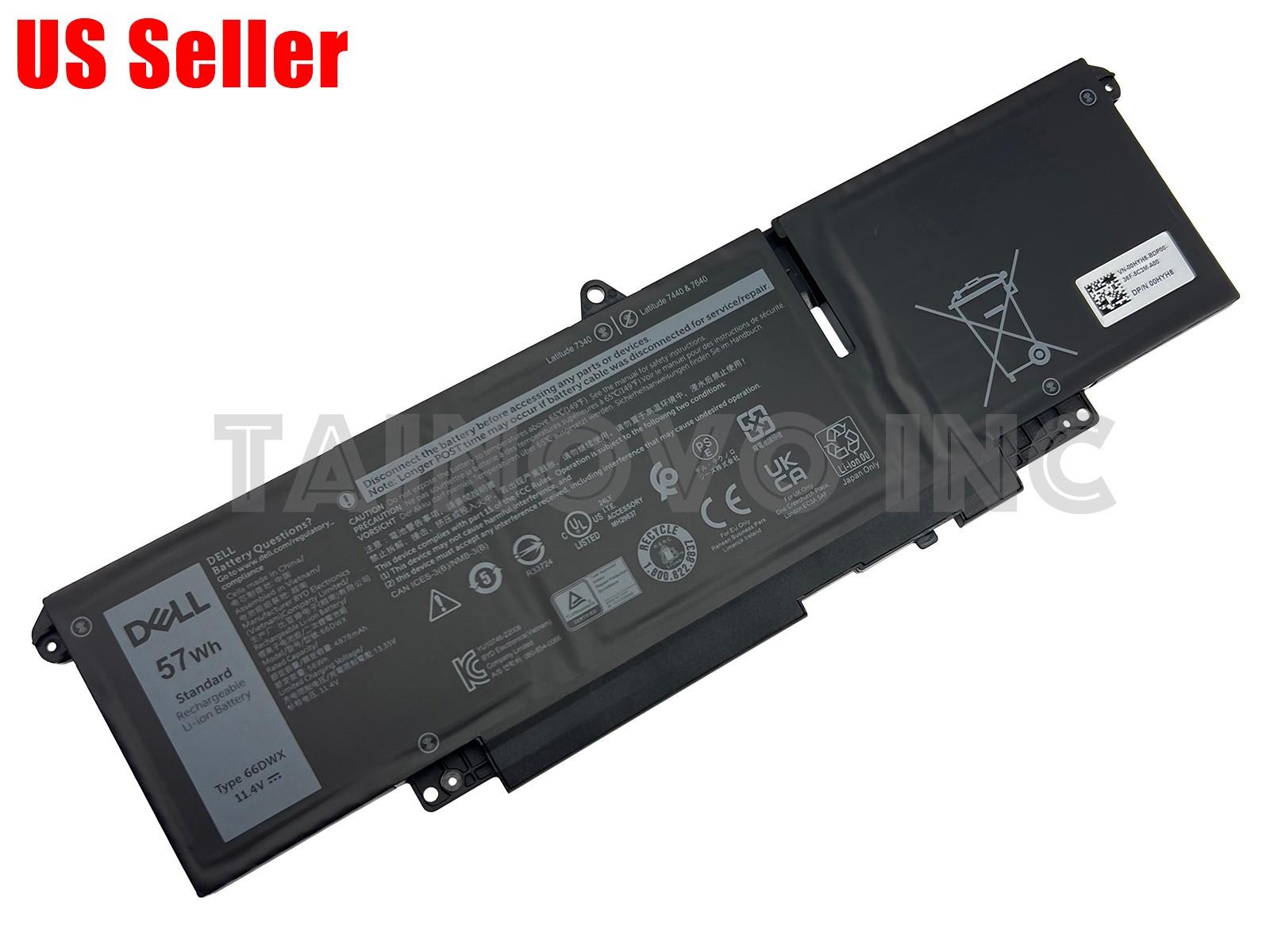 New Genuine 66DWX Battery for Dell Latitude 7340 7350 7440 7450 7640 0HYH8 86D0Y