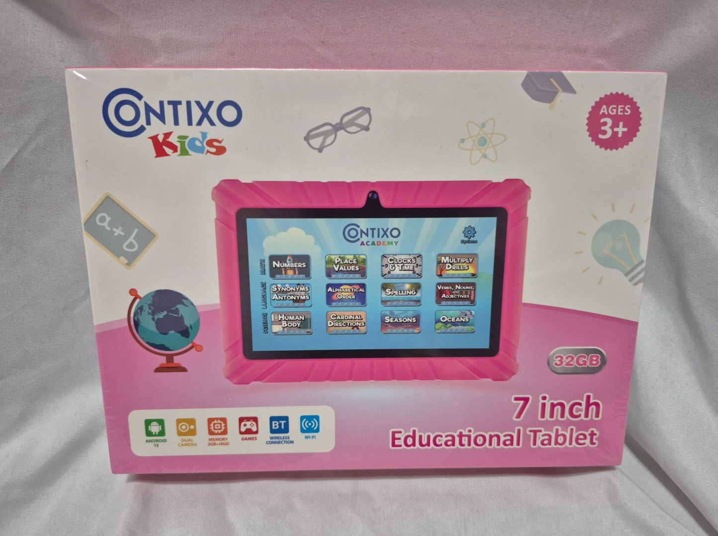 Contixo Kids V8-2 Pink 7” Educational Tablet 32GB Brand New