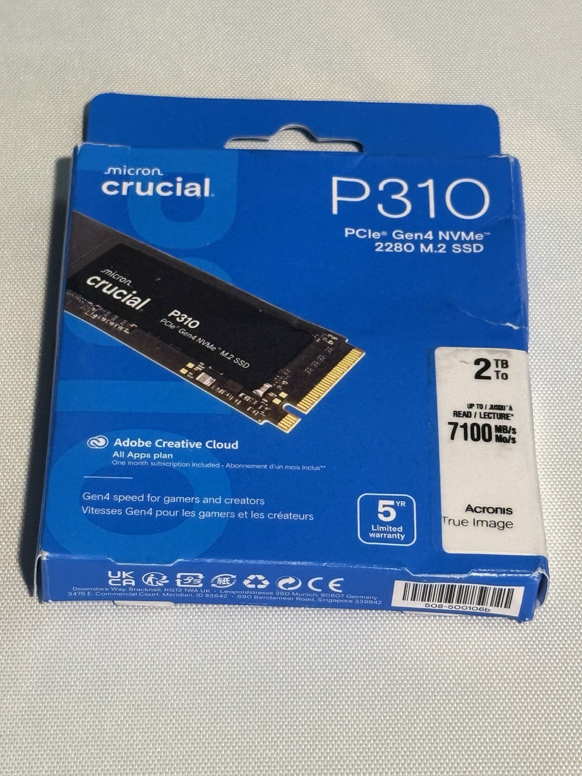 2TB Crucial P310 Internal SSD PCIe Gen 4 x4 NVMe M.2 - SHIPS TODAY