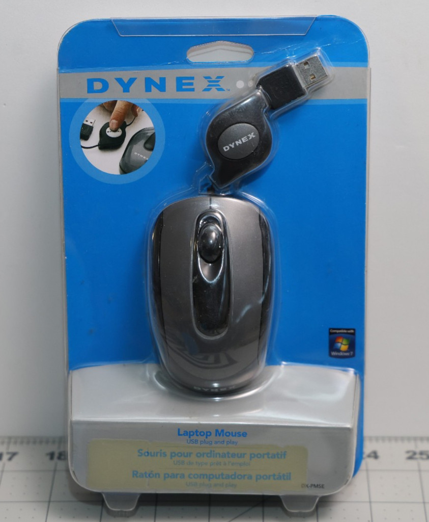 Dynex Nano Optical Wireless Mouse – Retractable Wired  Compact & Portable