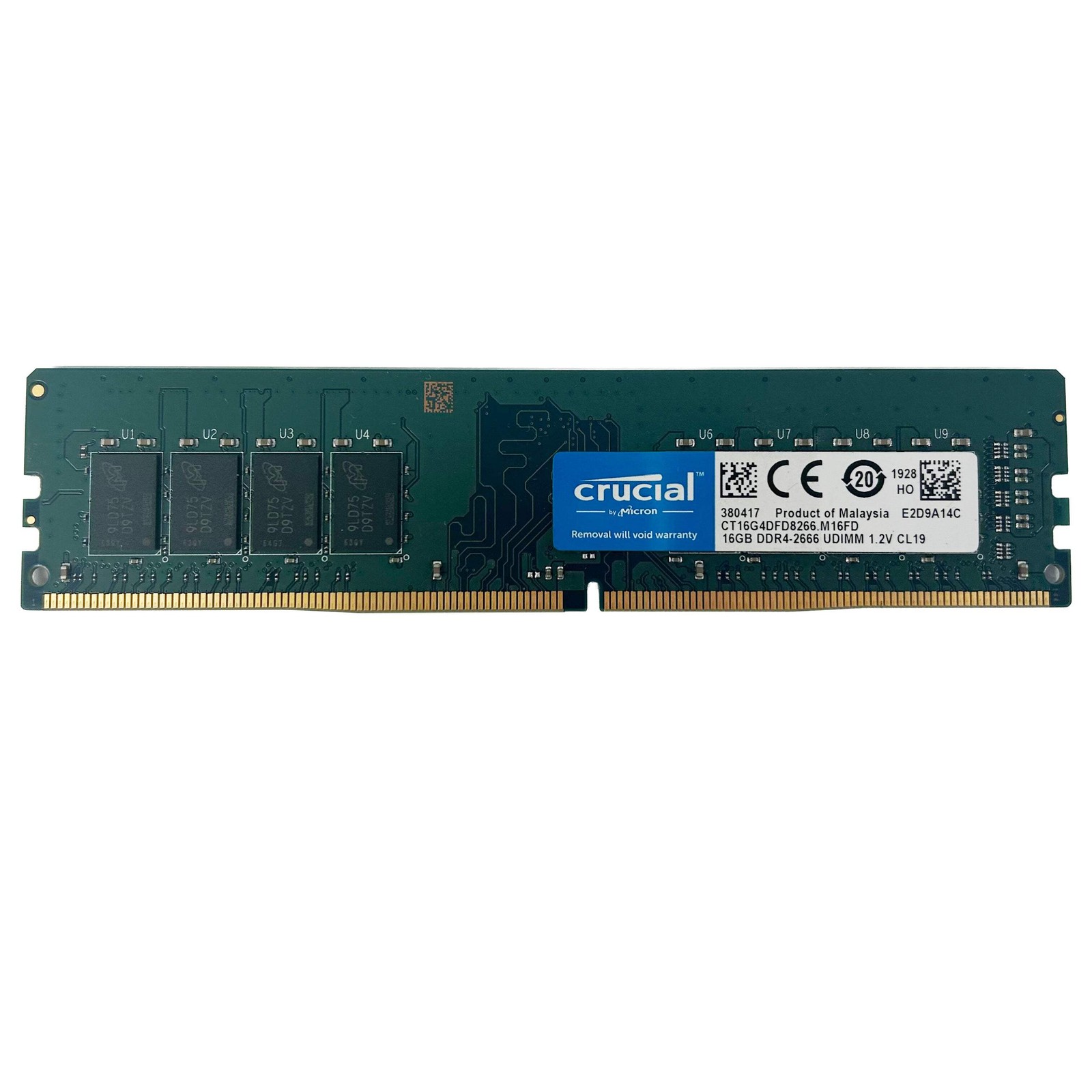 Micron Crucial 16GB DDR4-2666 UDIMM RAM Module