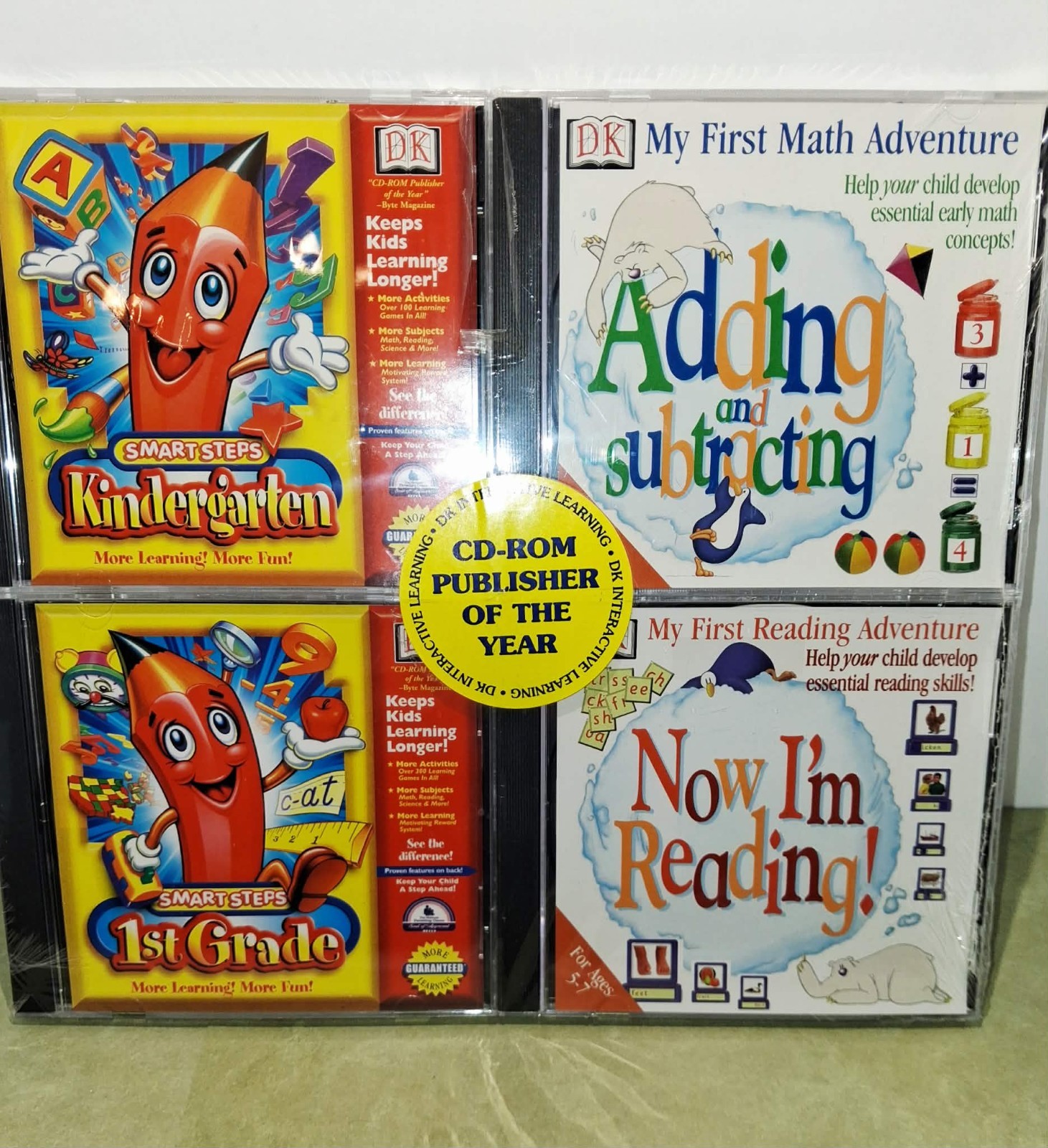 DK Interactive Learning Set CD-ROM Kindergarten-Grade 1 Math Reading 2002