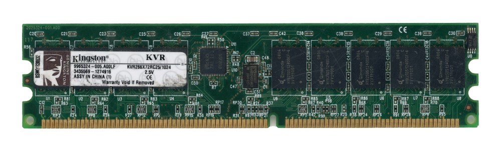 KINGSTON 1GB DDR PC2100R KVR266X72RC25/1024 266MHz 9965324-005.A00LF ECC REG