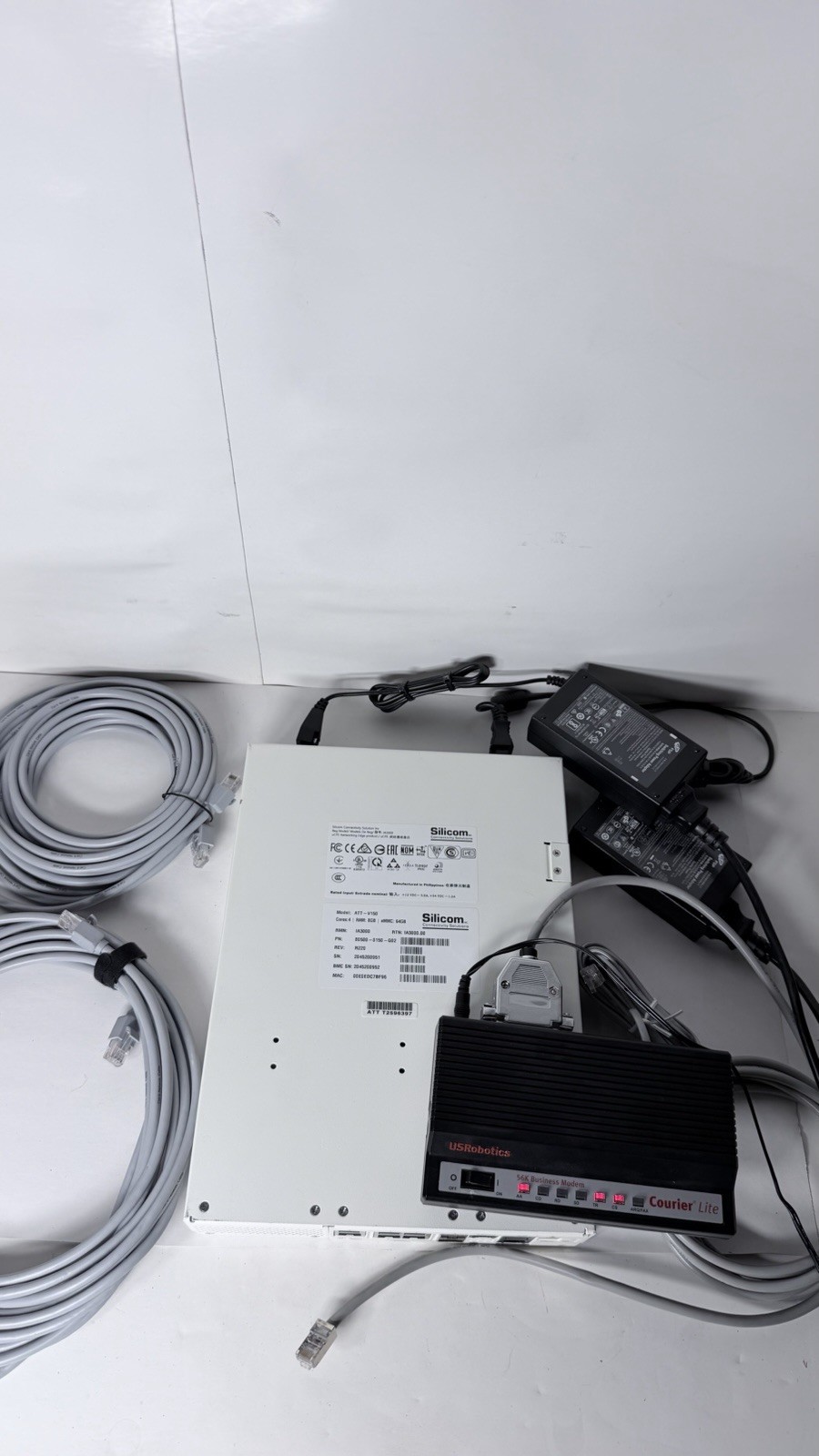 Silicom ATT-V150,64GB, 80500-0150-G02 /USRobotics 5686G, 56K uCPE IA3000,No Box