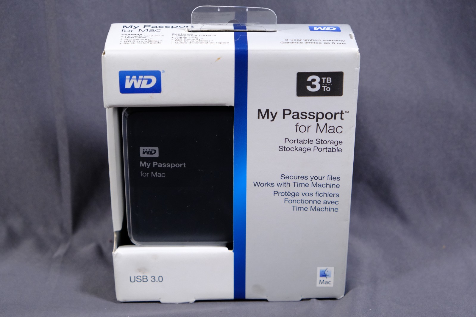 WD 3TB My Passport for Mac WDBCGL003BSL-05 New and Sealed
