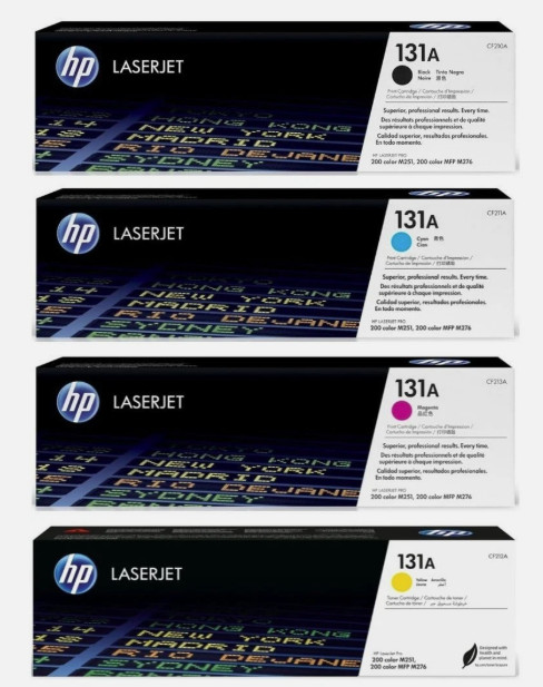 HP 131A Toner Cartridge Black Cyan Magenta Yello Set CF210A CF211A CF212A CF213A