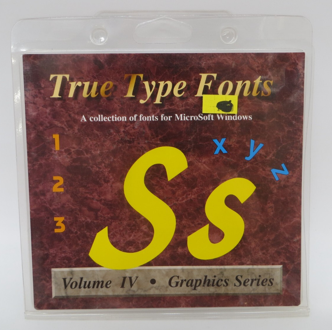 True Type Fonts Volume IV Graphics Series - MicroSoft Windows 3.5" Floppy Disk