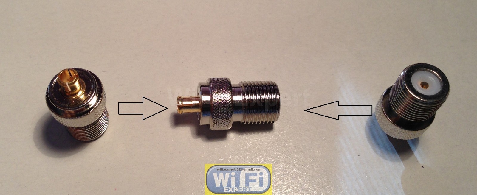 F Type Female Jack to MCX Male Plug Straight Adapter RF Connector Converter