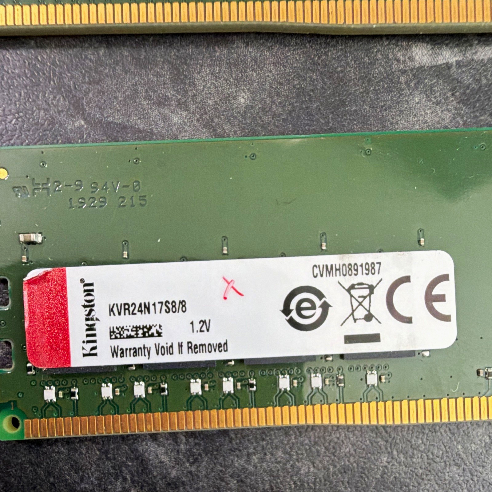 Kingston ValueRAM 24GB (3x8GB) DDR4-2400 PC4-19200 DIMM 288-Pin
