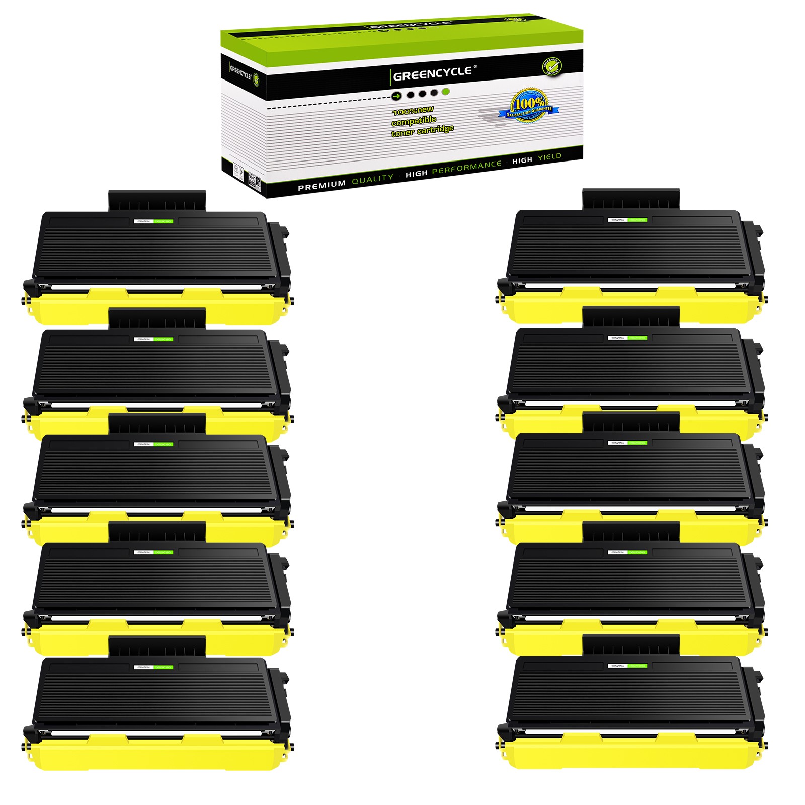 10PK TN-650 Toner Cartridge For Brother MFC-8480DN MFC-8690DW HL-5370DW 5380DN