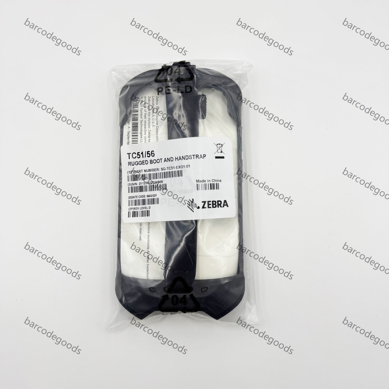 Rugged Boot Protective Case with handstrap for ZEBRA TC51 TC510K TC52 TC56 TC57