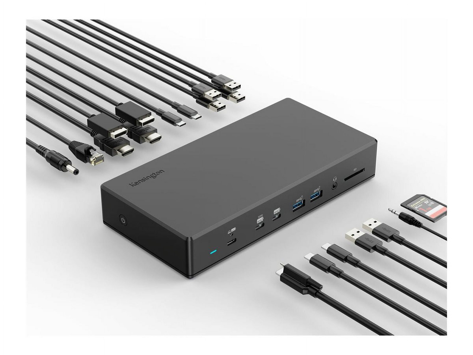 Kensington SD4880P USB-C 10Gbps Quad Video 17-in-1 Driverless Dock (k34113na)