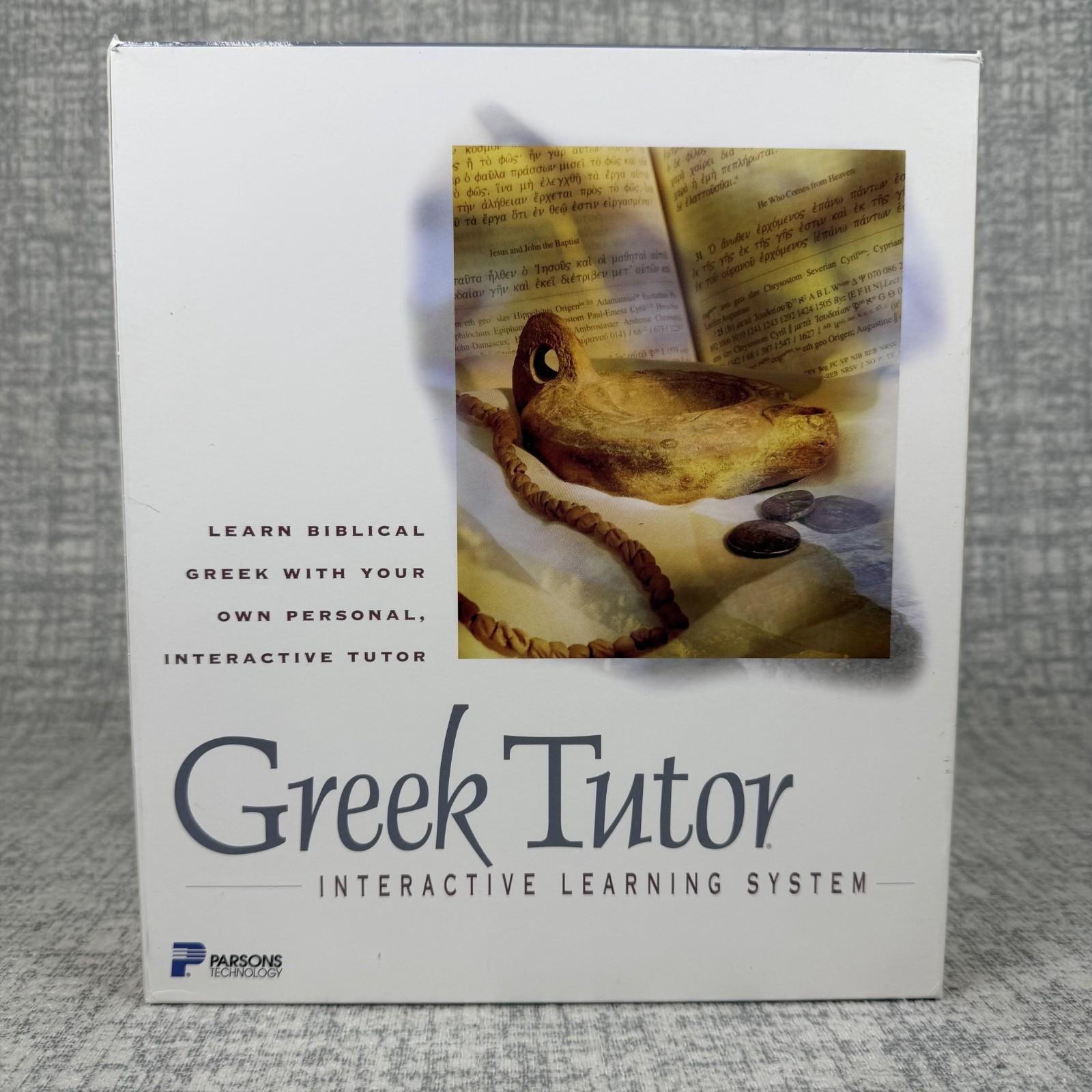 Greek Tutor Learn Biblical Greek Parsons Technology PC CD-ROM Vintage New Sealed