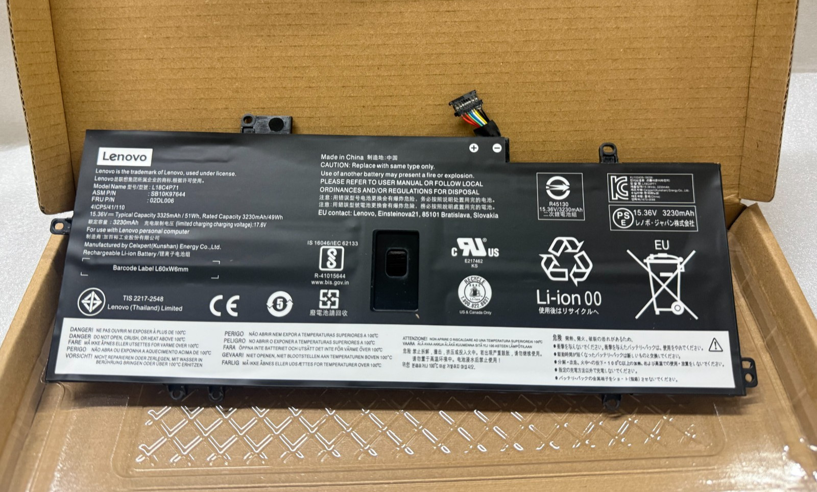 Genuine OEM L18C4P71 L18L4P71 Battery for Lenovo ThinkPad X1 Carbon 2019 2020