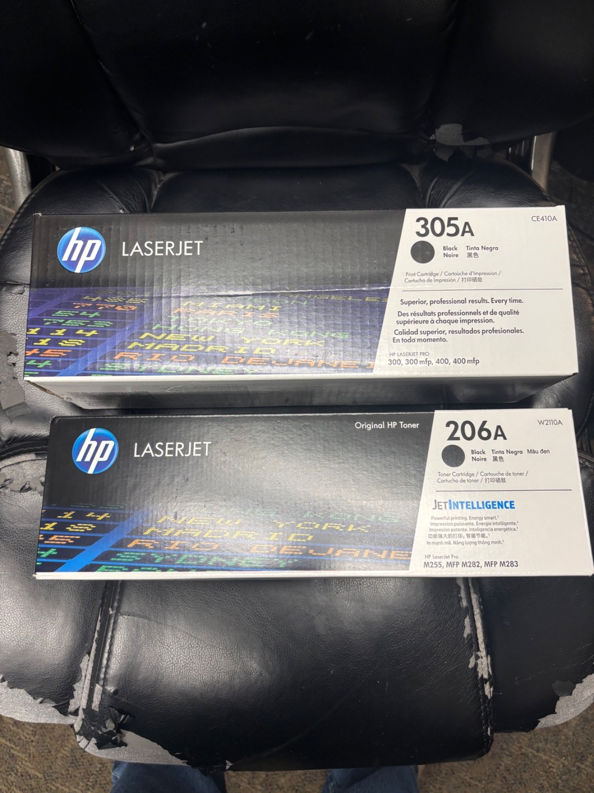**Genuine HP LaserJet Toner Cartridges – Brand New** Lot of 2 206A and 305 A