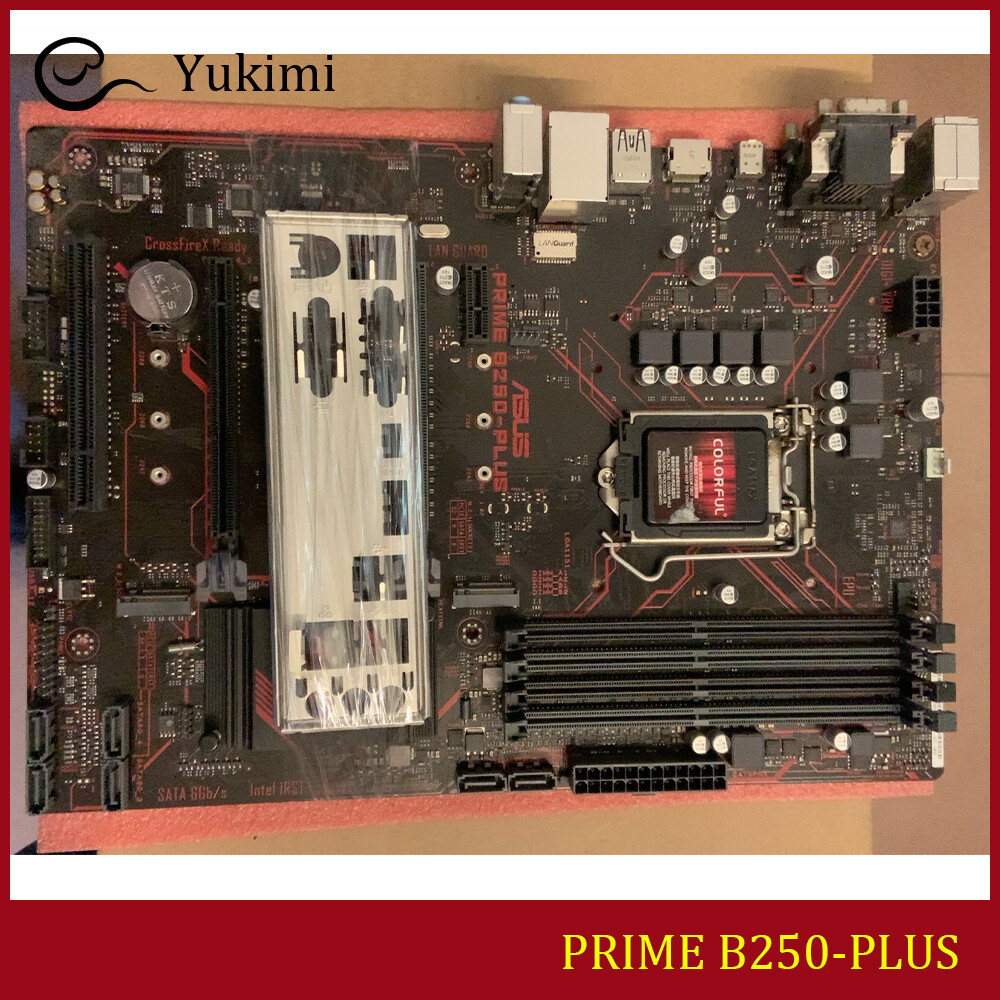 FOR ASUS PRIME B250-PLUS LGA 1151 64GB VGA DVI HDMI Motherboard Test OK