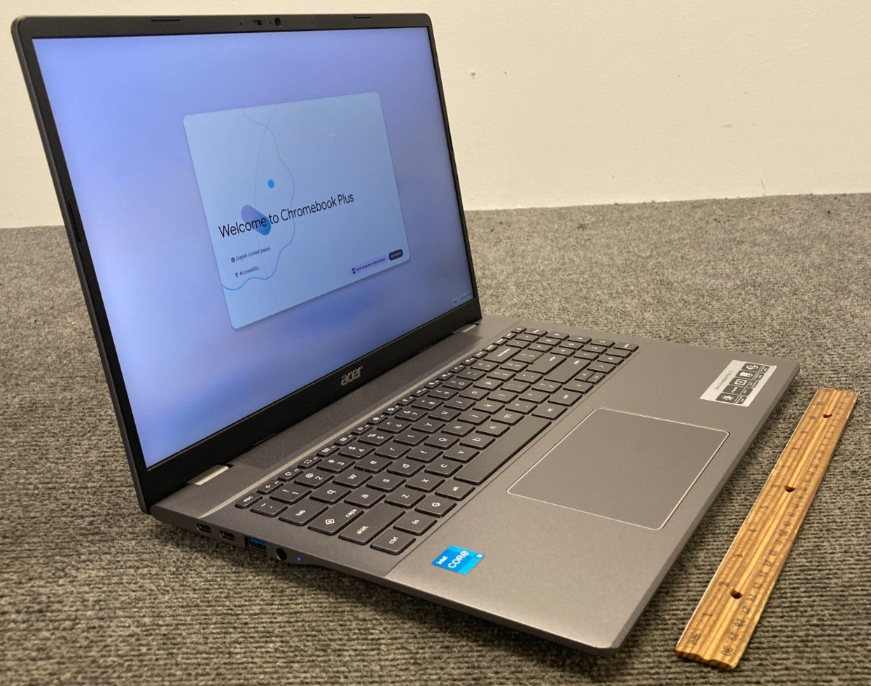 Acer Chromebook Plus 516 16" Laptop i3-1315U 8GB RAM 4GB eMMC