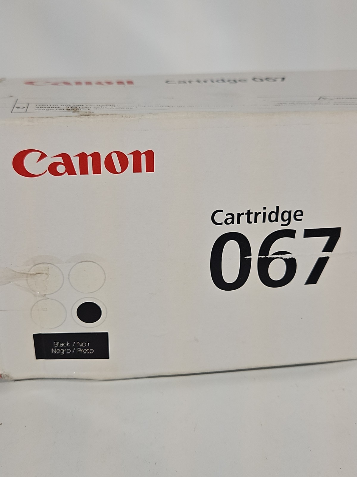Canon 067 Black Toner Cartridge Genuine OEM OPEN BOX