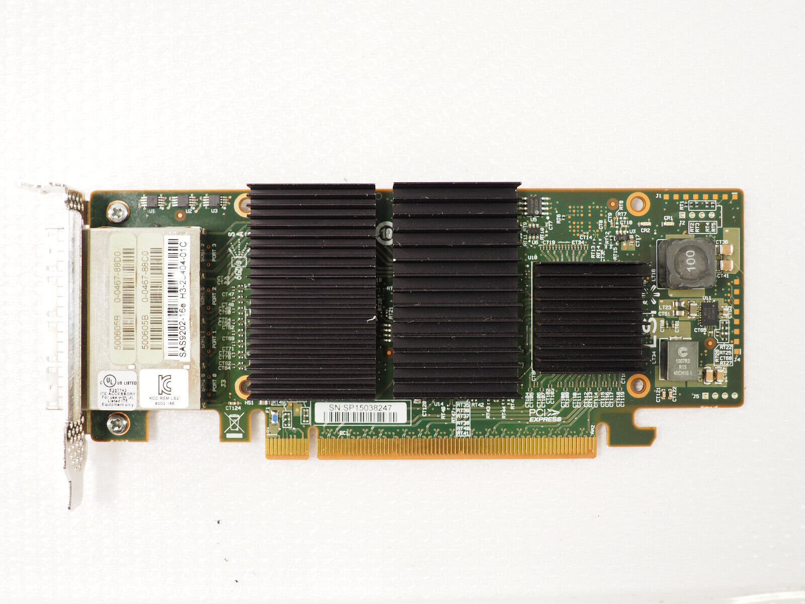 LSI DELL SAS9202-16e WPXP6 H3-25404-01 6Gbps Quad Port PCIe 2.0 x16 SAS HBA