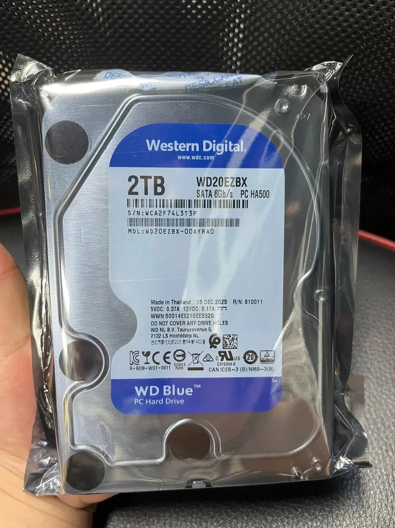 NEW FOR Western Digital WD20EZBX 2TB SATA 6Gb/s 256MB 3.5" Desktop Internal HDD