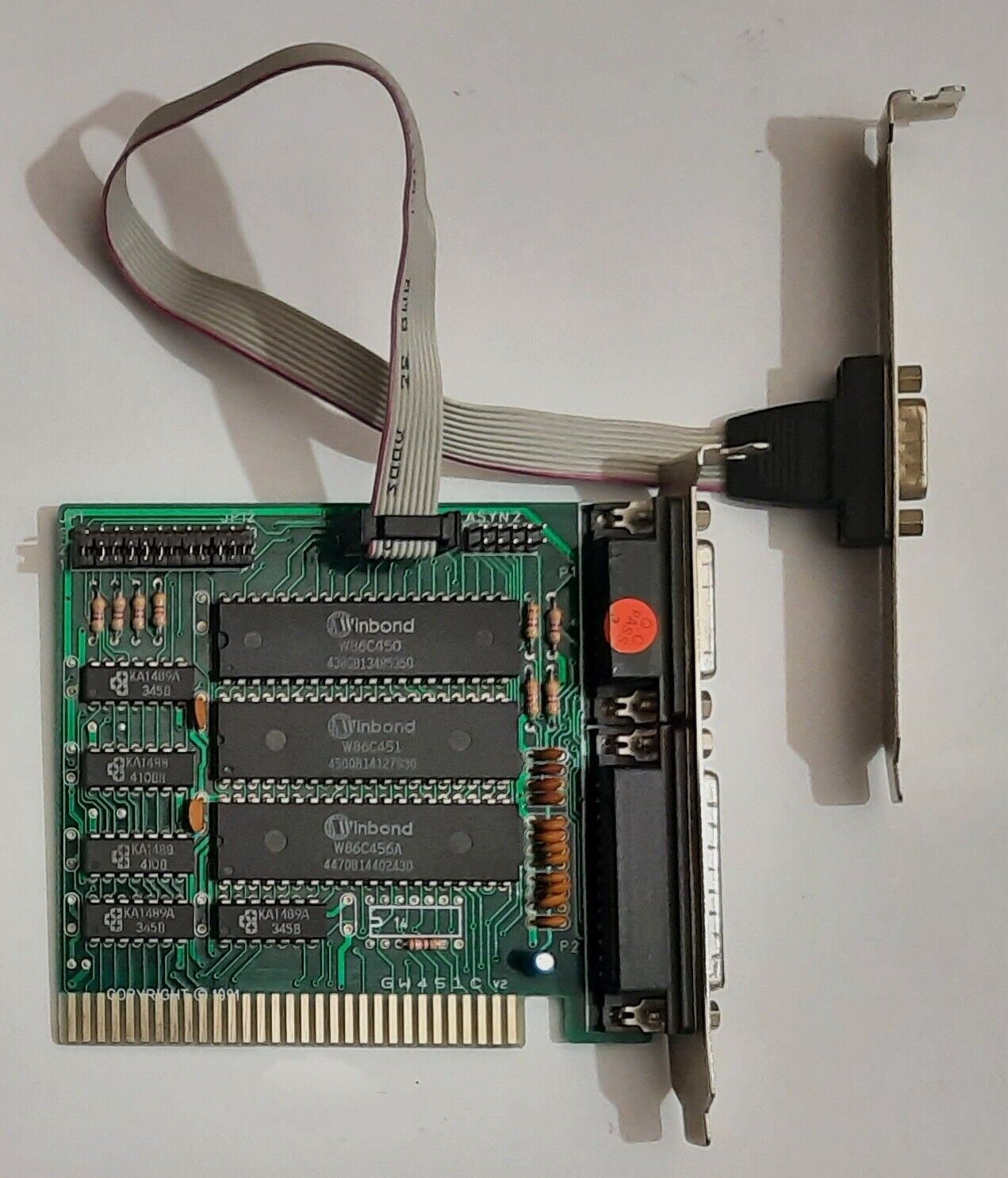 Gold Star (?) GW451C ISA 8-bit Multi-I/O Controller (COM, LPT, Retro, 1995)