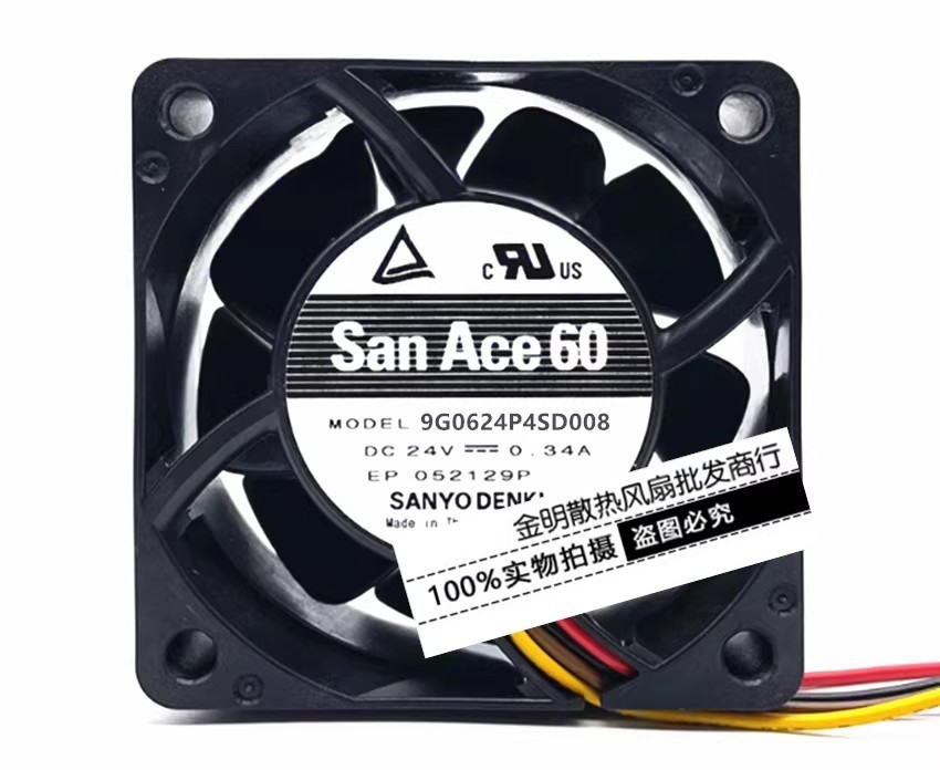 1PCS Sanyo 6CM 9G0624P4SD008 24V 0.34A PWM Inverter Cooling Fan