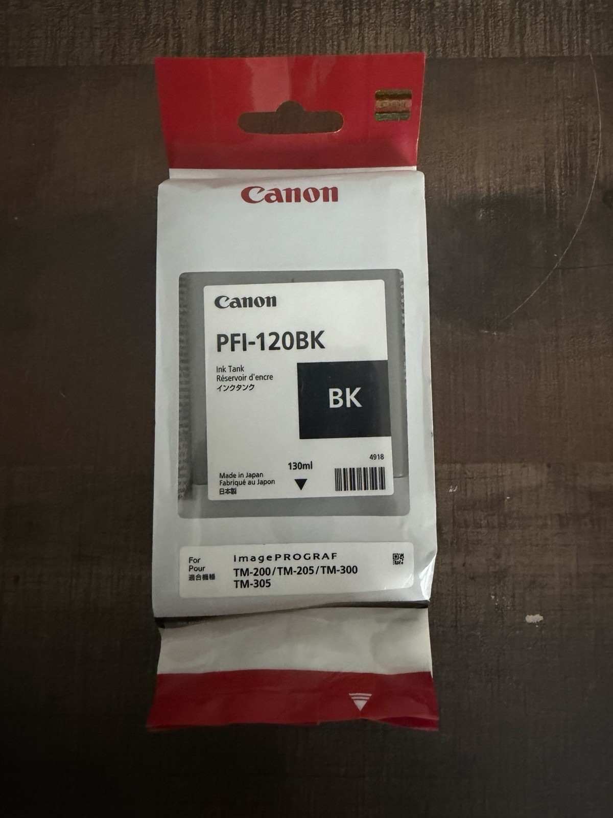 Genuine Canon PFI-120BK Black Ink Tank Brand New Sealed
