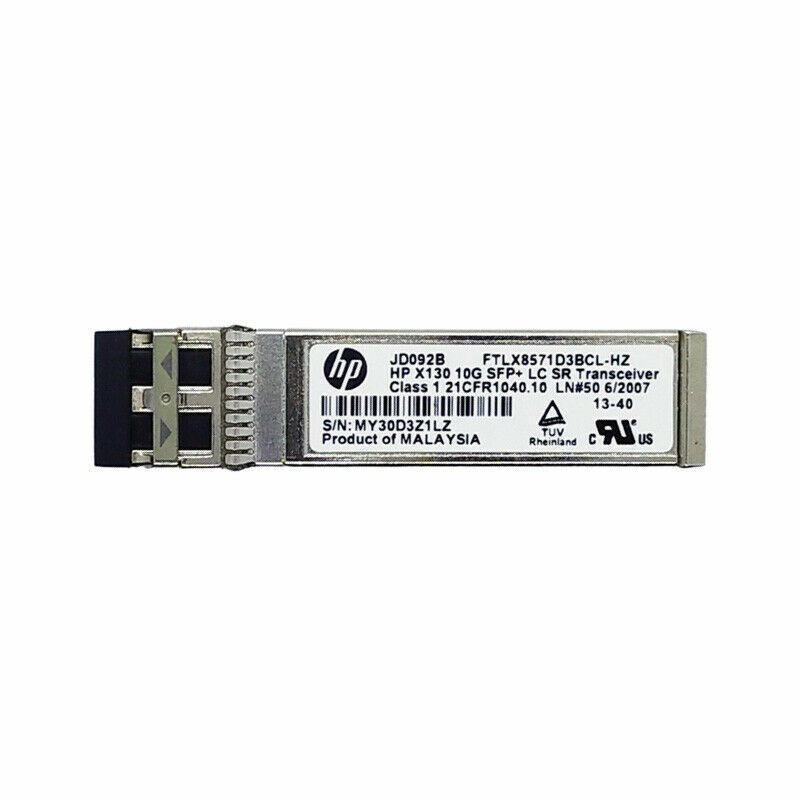JD092B HP X130 LC SFP+ 10GBase-SR 850nm 10G 10Gbps Optical Transceiver Genuine 