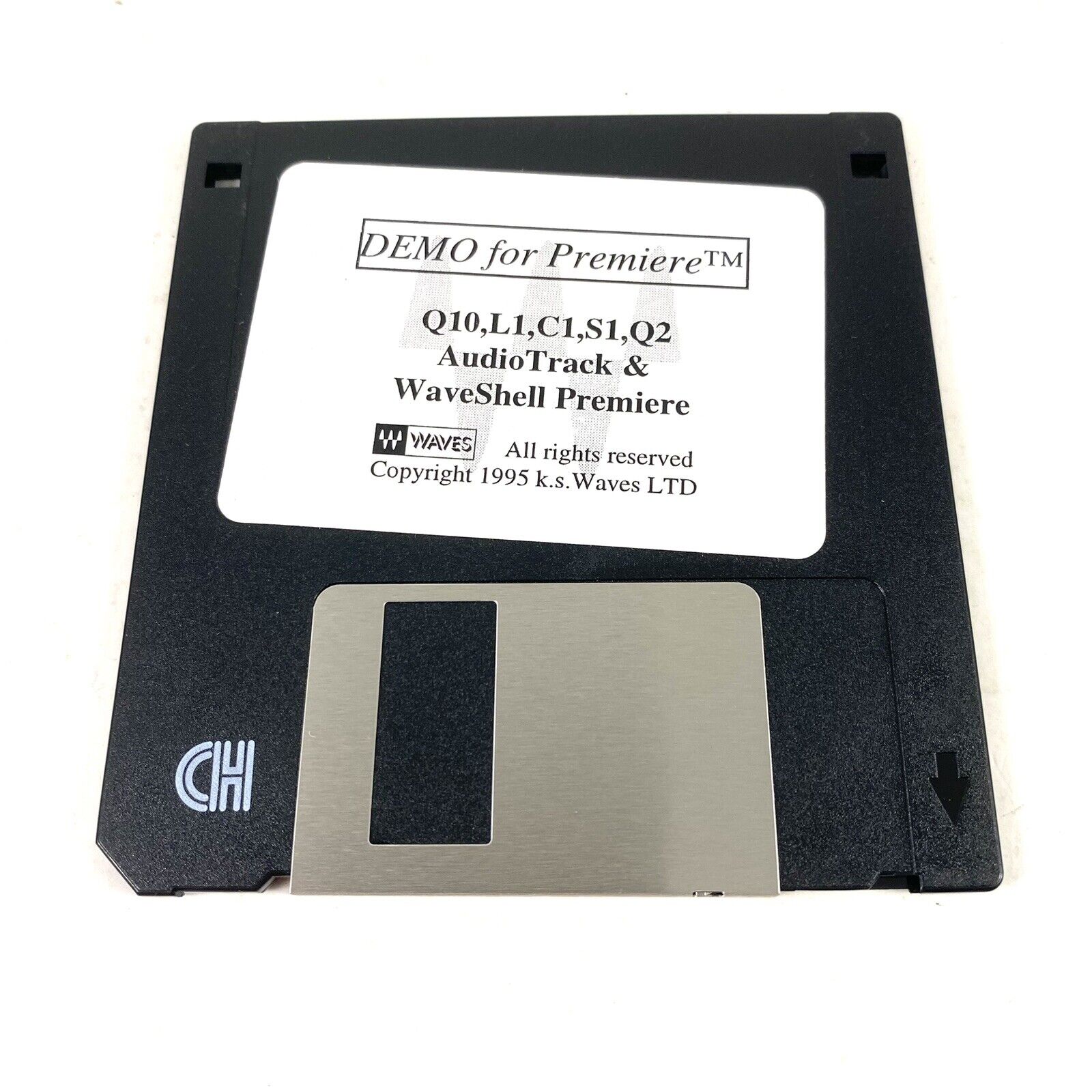Waves Audio Plug-in For Adobe Premiere Macintosh Vintage Apple Floppy Rare 