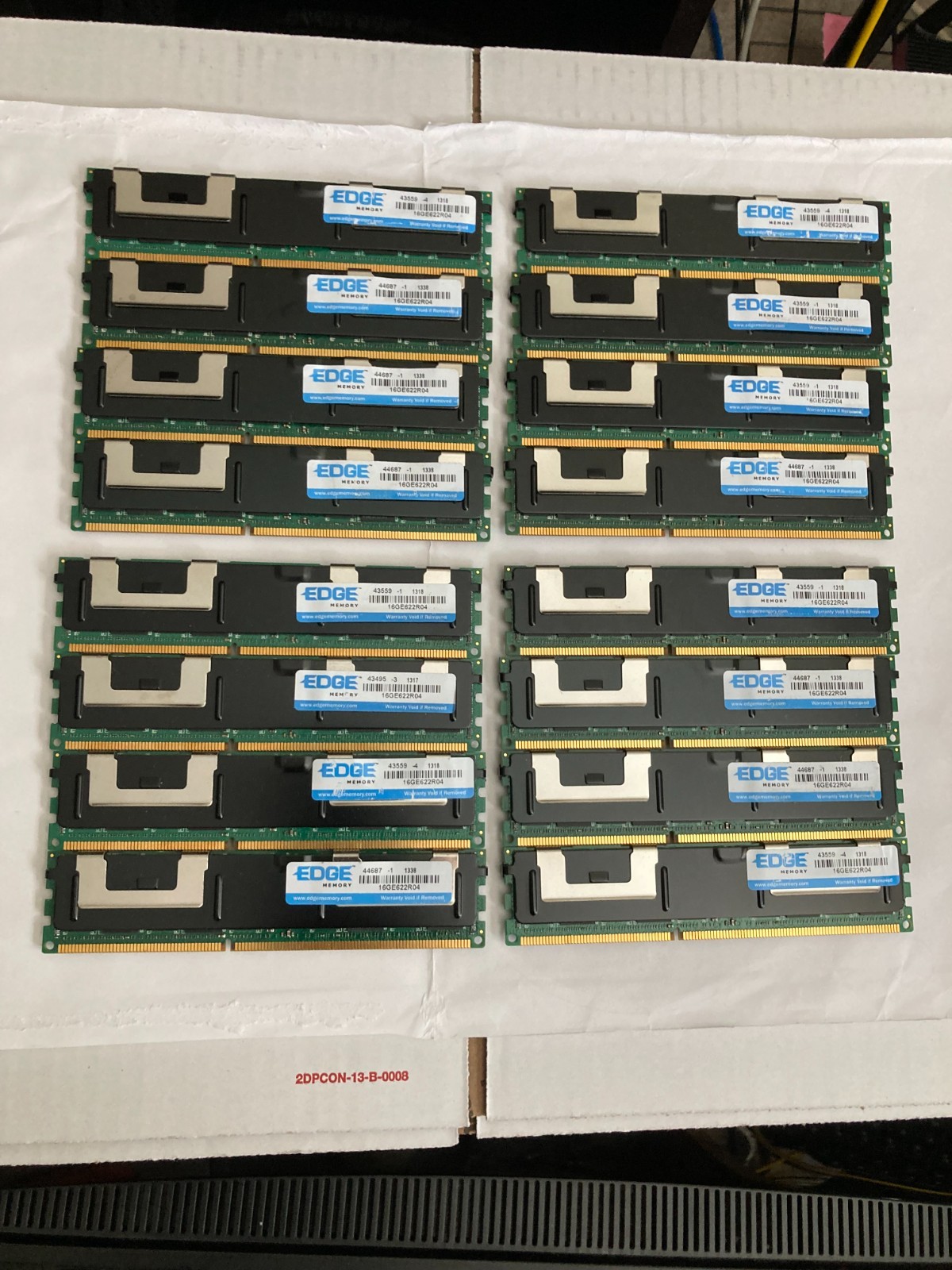 128GB [ Lot of 8 ] EDGE 16GB DDR3 ECC PC3-12800  SDRAM 1600MHz