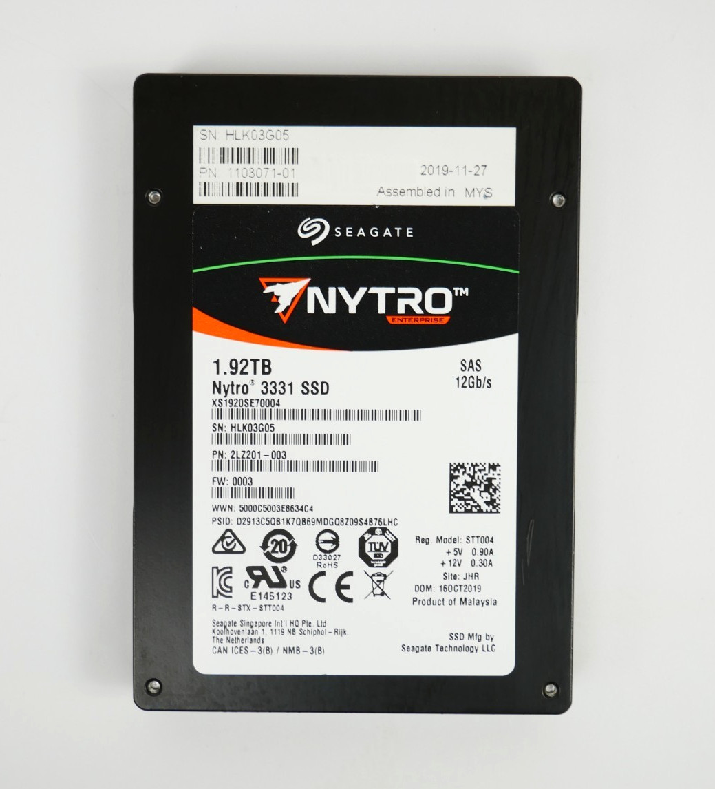 Seagate Nytro 3331 XS1920SE70004 1.92TB 12Gb/s SAS 2.5" Server SSD *100% HEALTH*