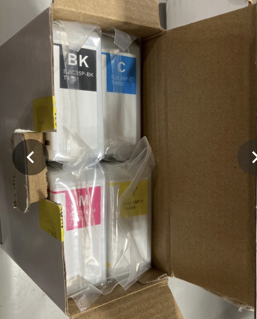 SJIC35P Ink Cartridge 4-Pack Compatible SJlC35P-BK SJIC35P-C SJIC35P-M SJIC35...