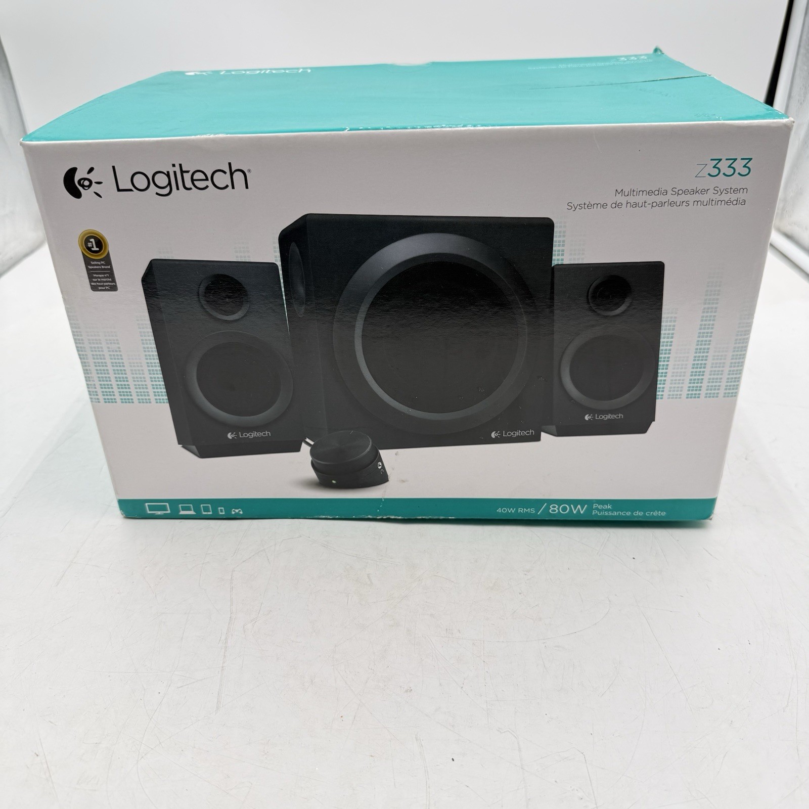 Logitech Z333 Computer Speaker System 80 Watts Black - In original box
