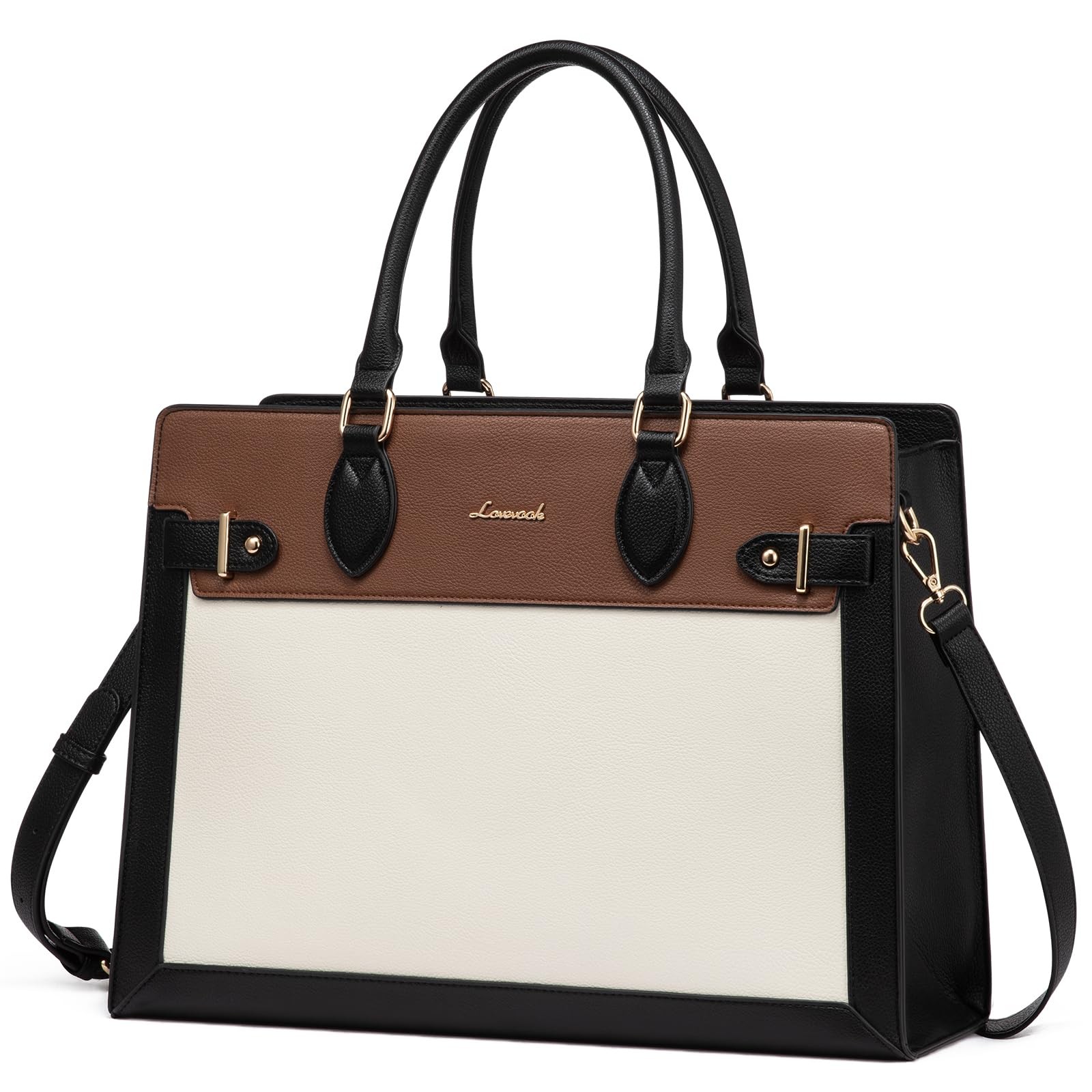 Laptop Bag for Women 15.6 Inch Work Tote, Business Computer Briefcase, Waterp...