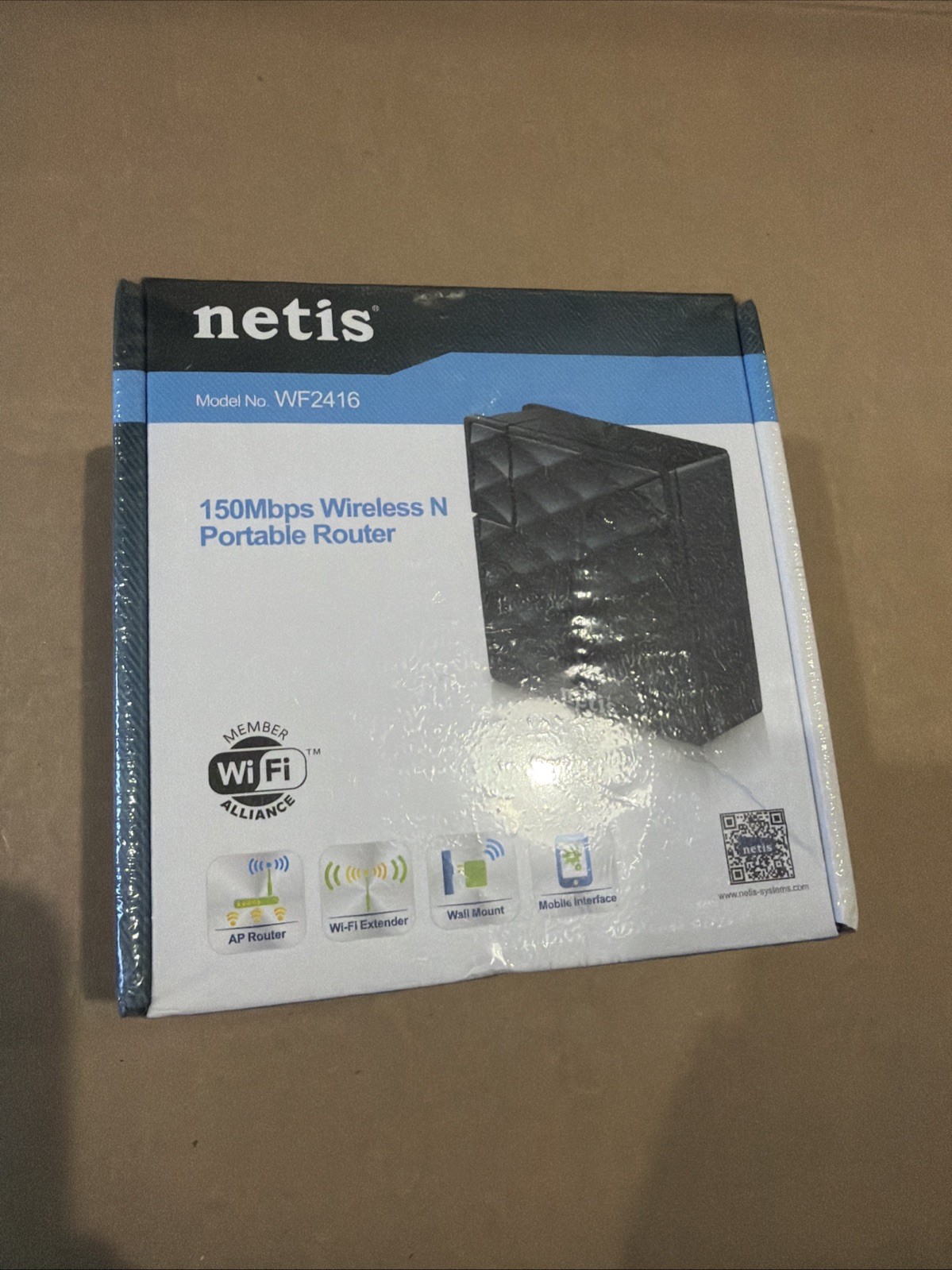 Netis WF2416 Wireless N Portable Router New Sealed In Box