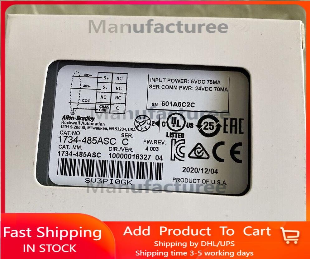 AB 1734-485ASC Series C Point I0 RS4 85 Comm Module 1734-485ASC NEW Spot Goods
