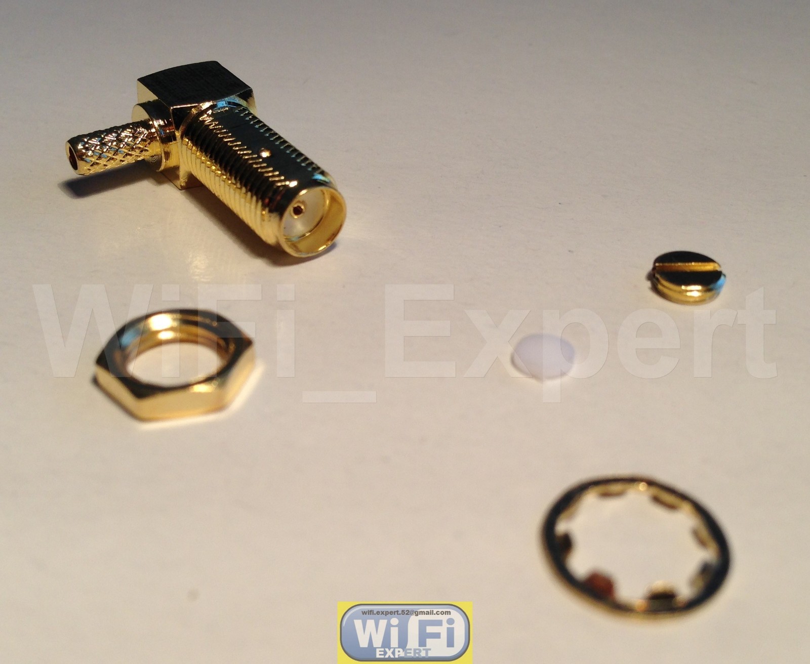 LONGER SMA Female plug right angle crimp RG174 RG179 RG316 RG188 cable connector