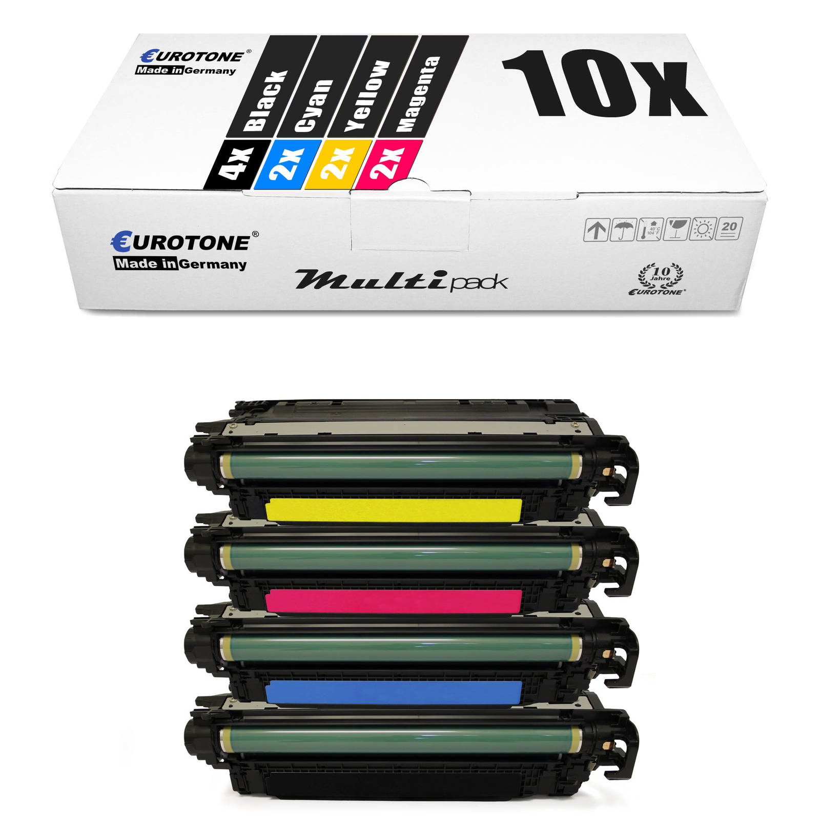 10X Eurotone Eco Toner For HP LaserJet Enterprise 500Ecolor M-551-N M-551-XH