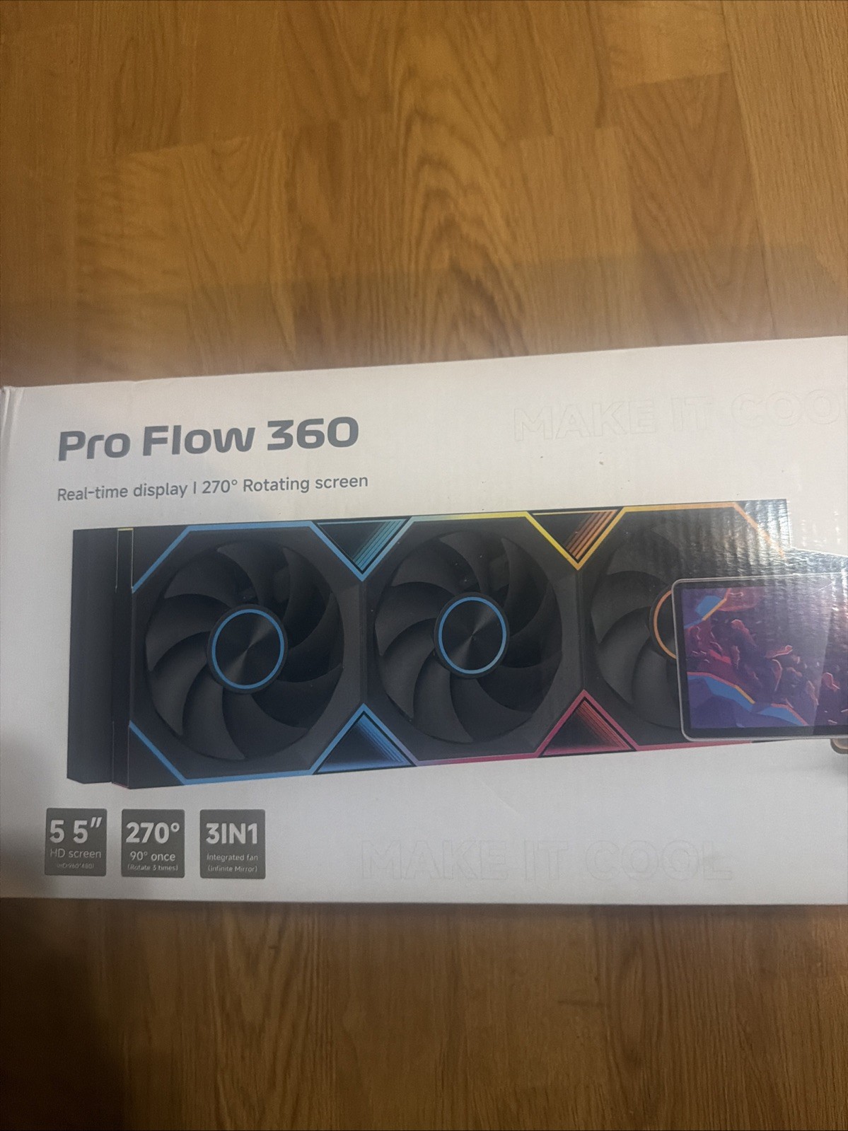 Jungle Leopard Pro Flow 360 AIO Liquid CPU Cooler LCD Screen ARGB Fans 360mm