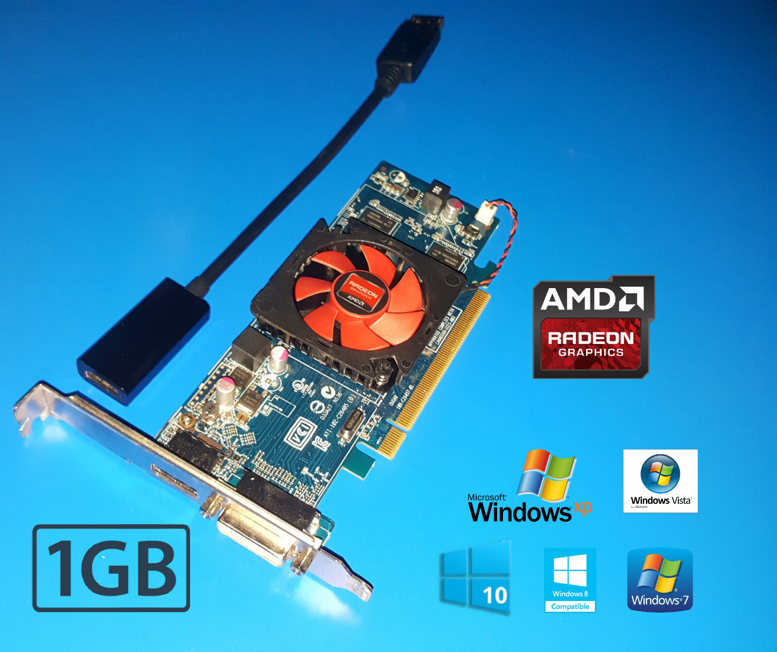 HP Pavilion a1129n a1350n a1355c a1357c a1520n 1GB HD Video Graphics Card 