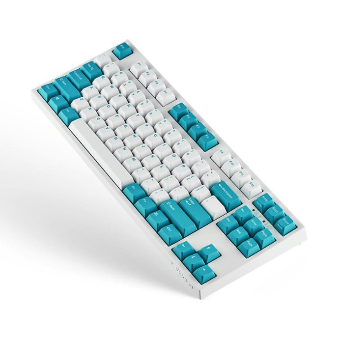 Leopold FC750RBT PD White Mint TKL Keyboard Eng+Kor Silent Red 