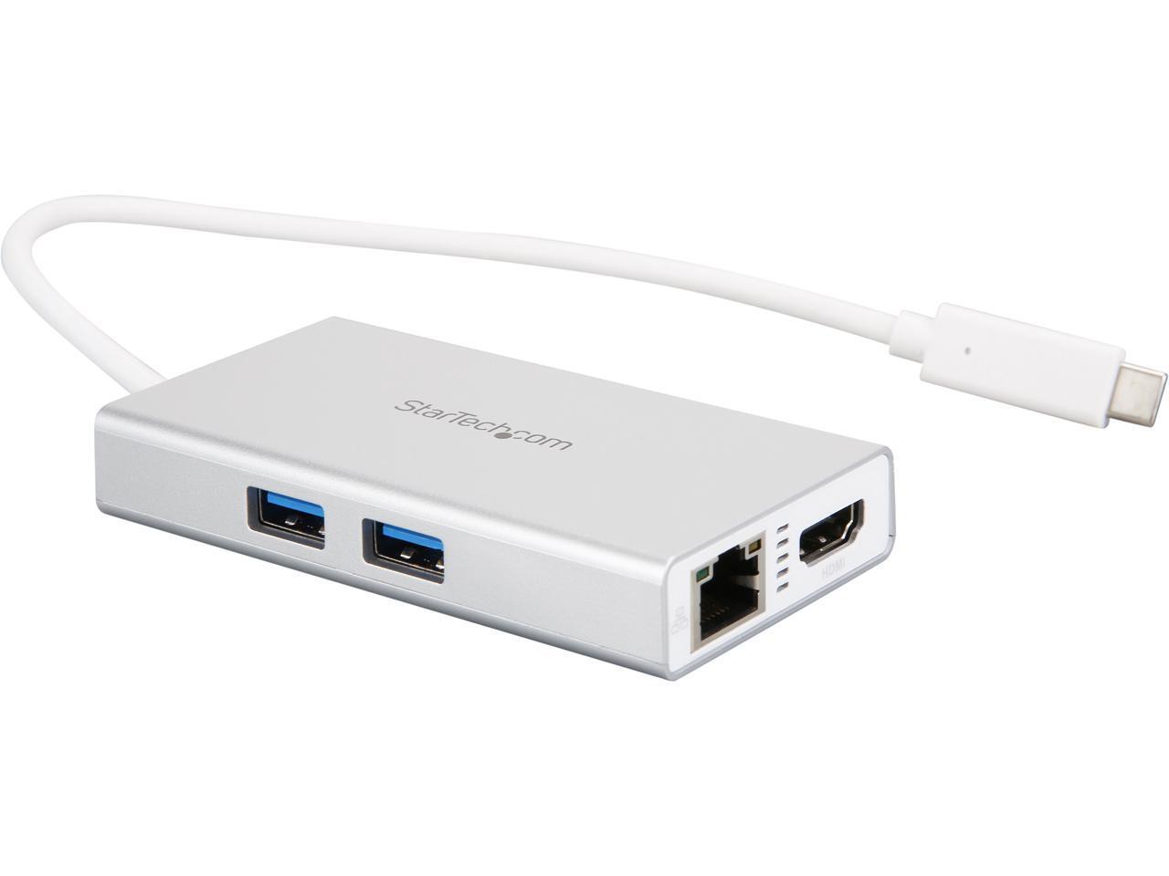 StarTech.com DKT30CHPDW USB C Multiport Adapter - Aluminum - Power Delivery (USB