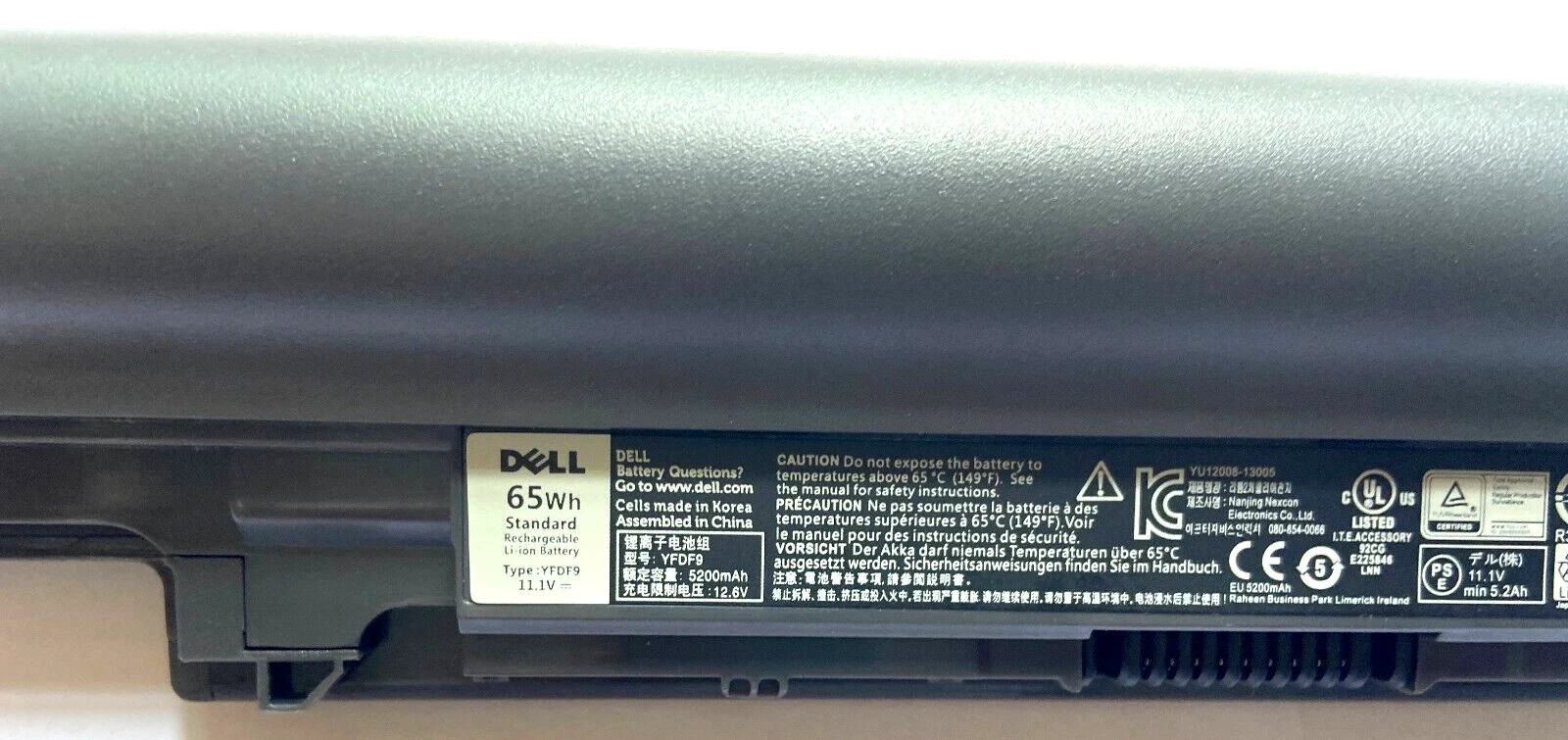 Genuine YFDF9 Battery Fr Latitude 13" 3340 E3340 3350 5MTD8 JR6XC 451-BBJB/6cell