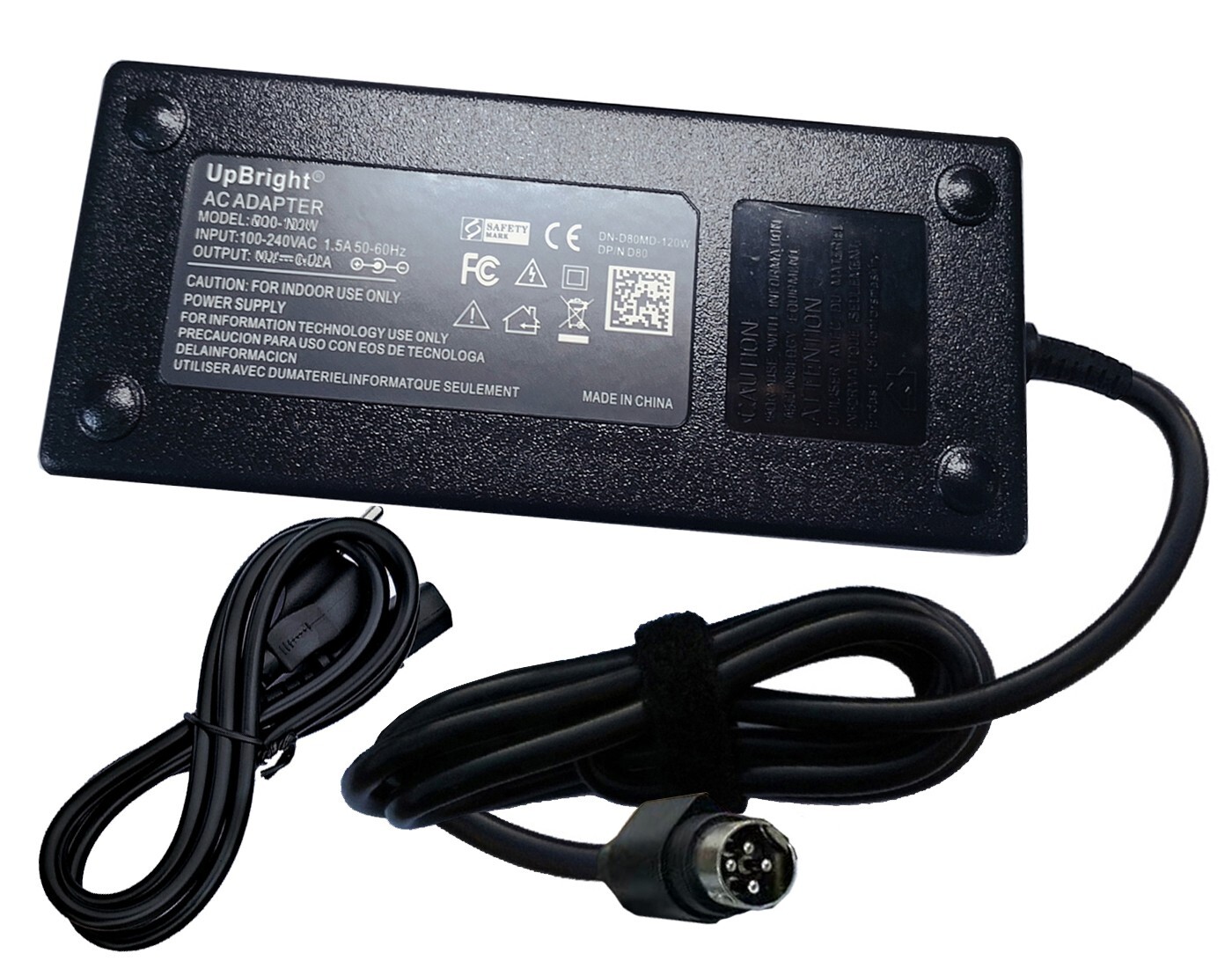24V 4-Pin AC Adapter For Xhorse Condor Dolphin XP-005 XP005 Key Cutting Machine