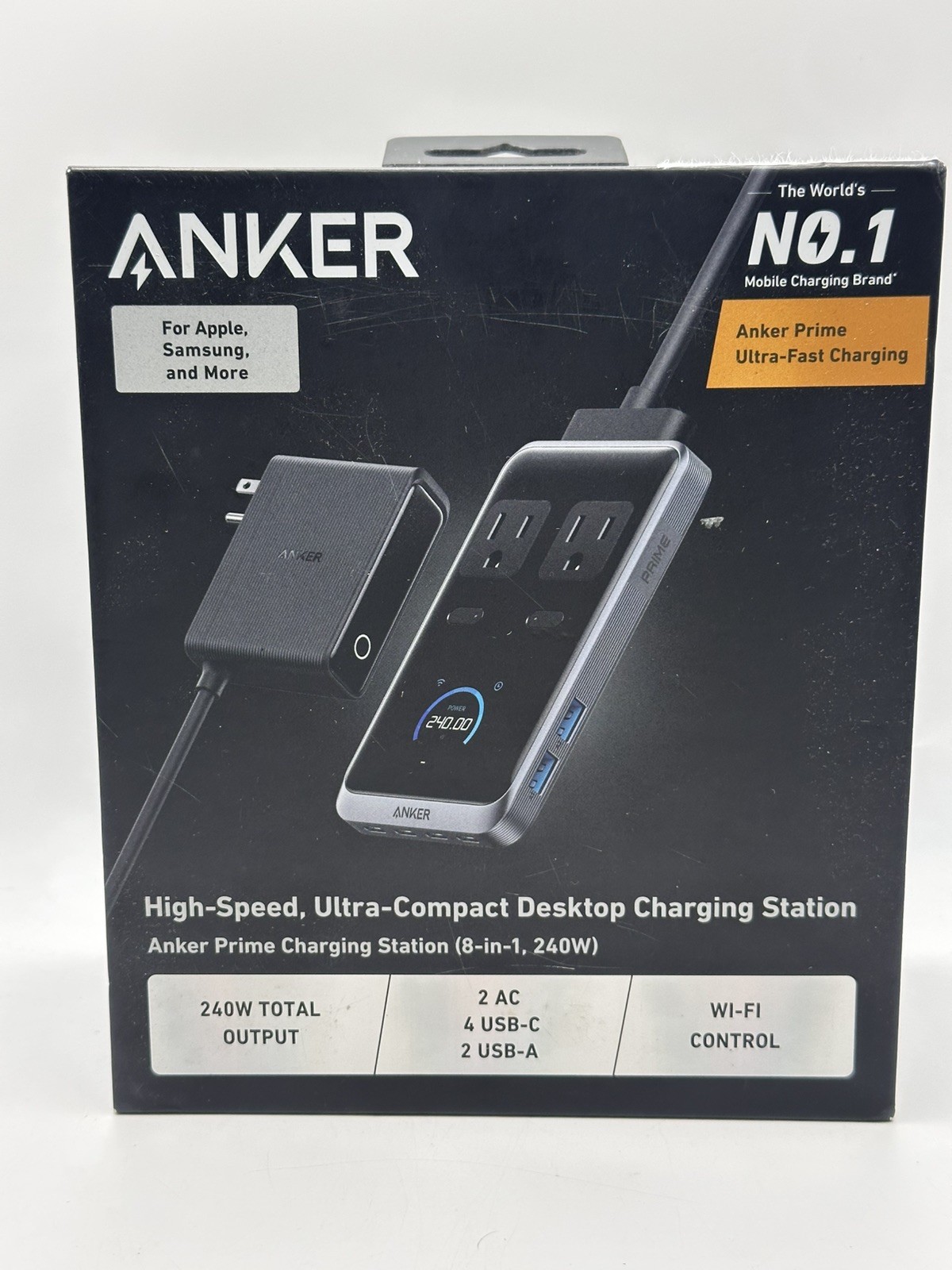Anker Prime Charging Station, 240W 8-in-1 USB C Power Strip