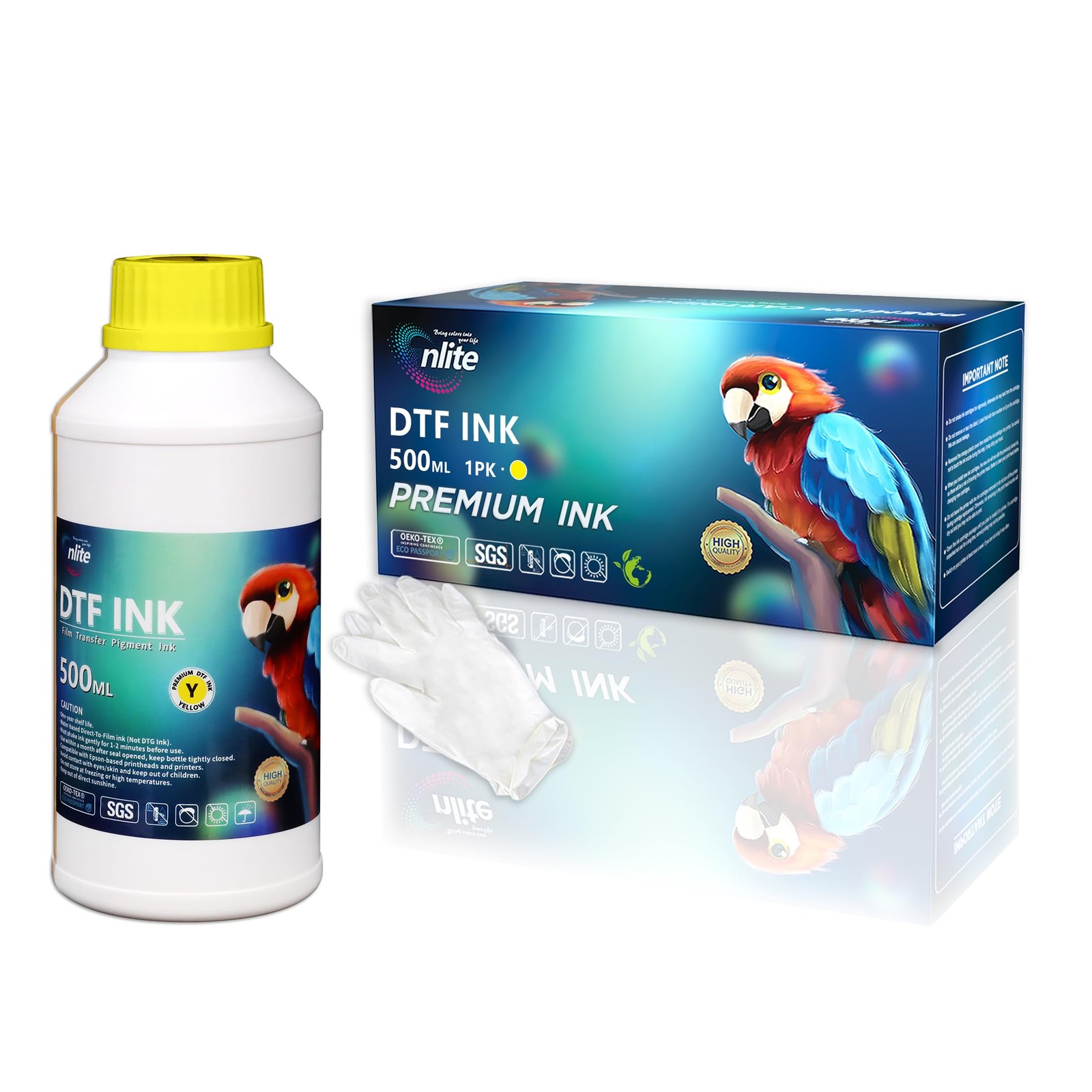 Premium DTF Ink 500ML PET Film Heat Transfer Printer Refill Choose Color