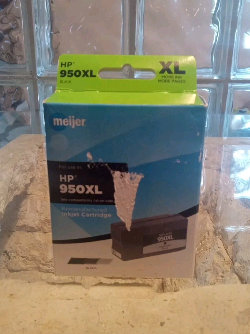 New Sealed Meijer HP950XL  BLACK Ink Cartridge For Hewlett Packard Printers 