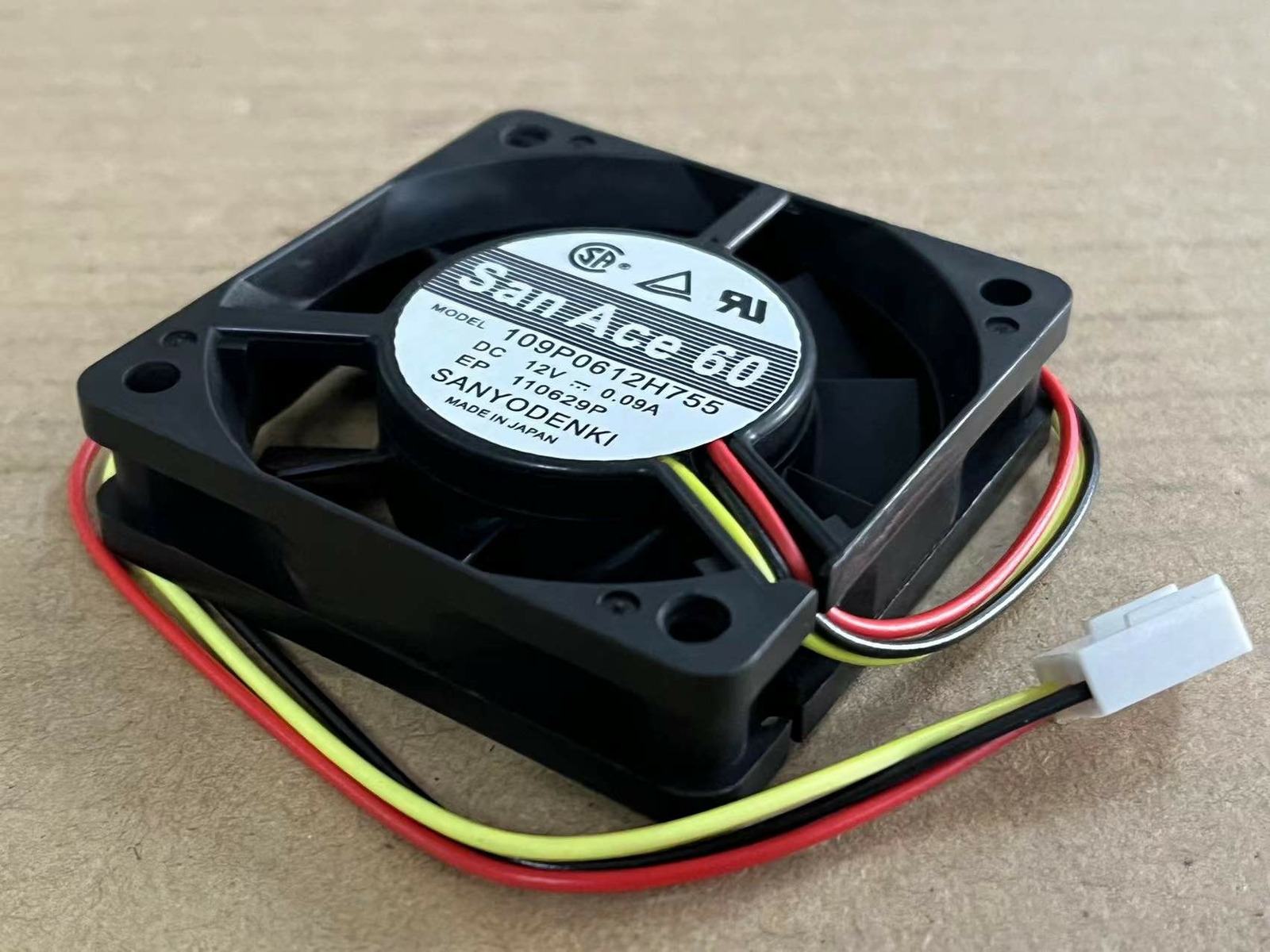 1pcs Sanyo 6015 6CM 109P0612H755 DC 12V 0.09A inverter cooling fan San Ace 60