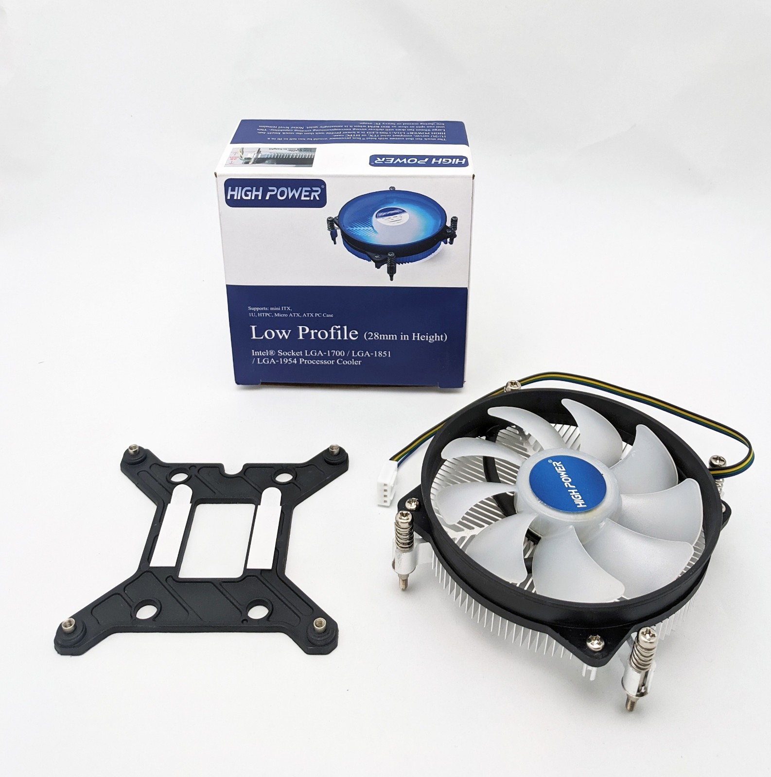 HIGH POWER Low Profile 1U/2U LED CPU Cooler Fan for SFF Intel Socket LGA-1700